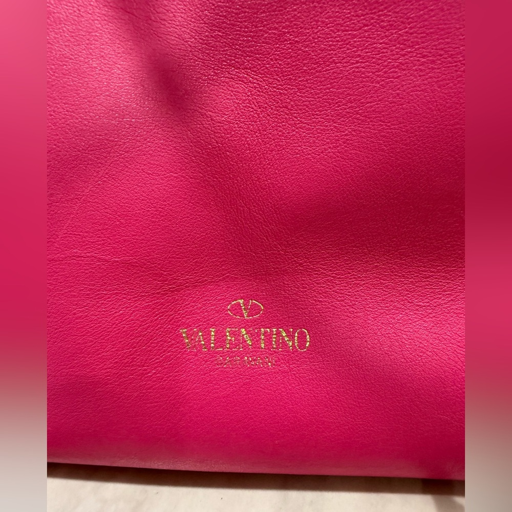 Valentino Hot Pink Studded Tote - Picture 4 of 10